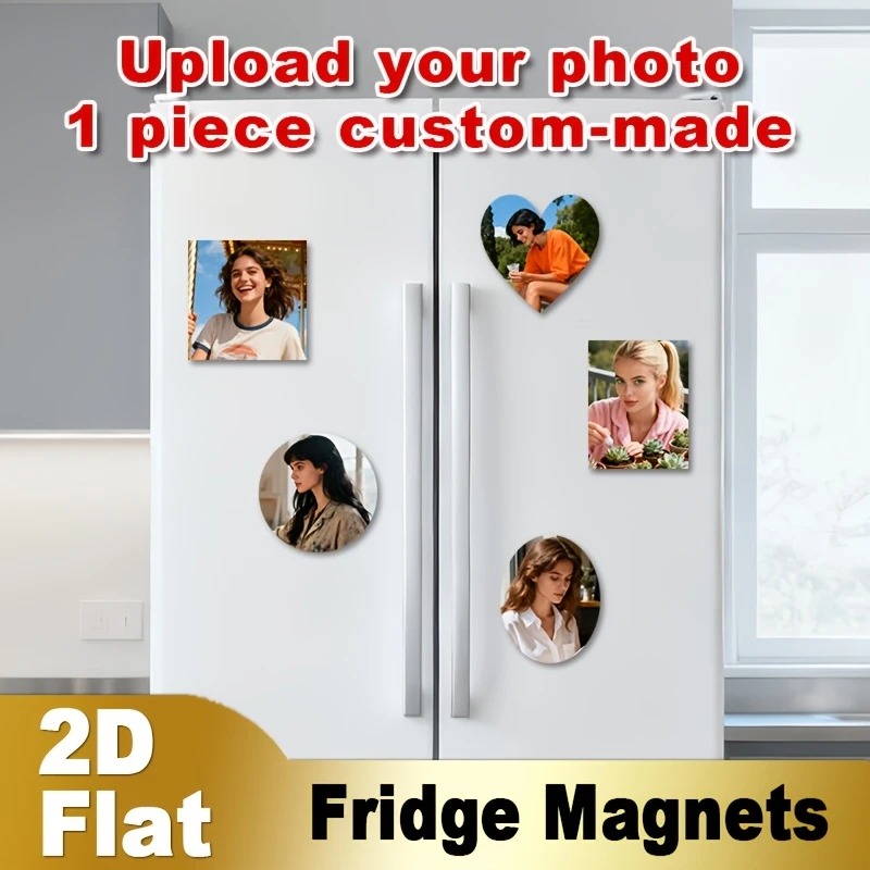 Home Decor Painting - Magnet Kulkas Foto Kustom 2D Datar