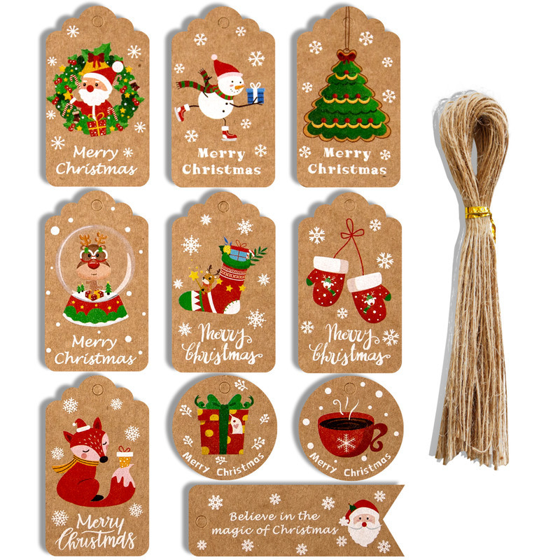 Home Decor Xmas Tree - 50 buah Selamat Natal Terima kasih