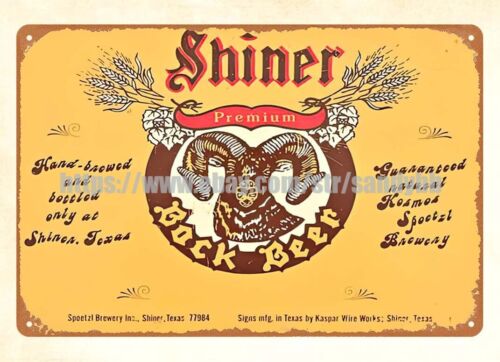 Home Decor Online Shop - Shiner Beer Brewery Man Cave Dinning