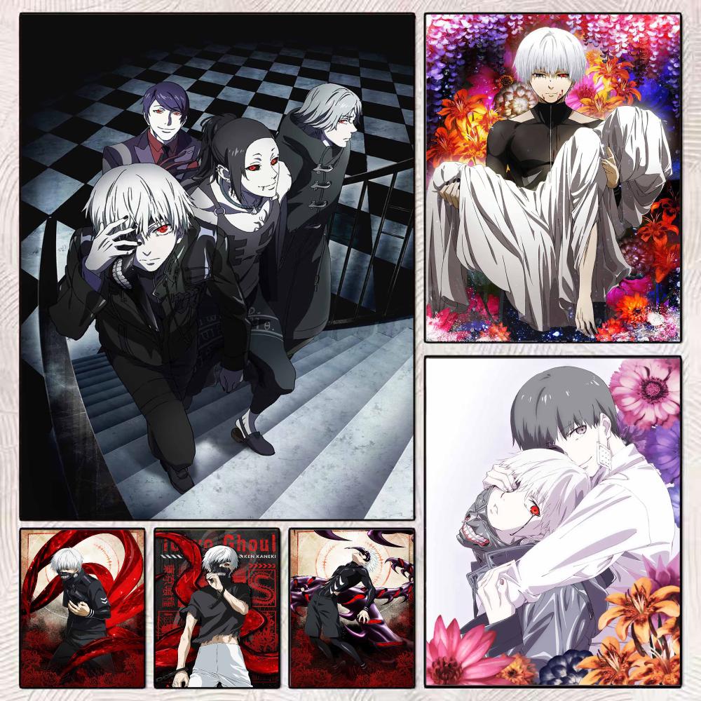 Home Decor Tokyo - Poster Anime Tokyo Ghoul Gelap, Seni