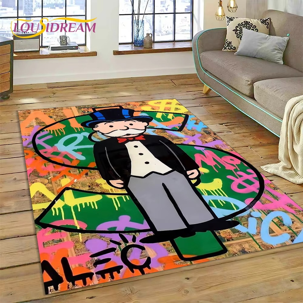 Home Decor Game Online - Karpet Uang Kartun Monopoli Dolar untuk
