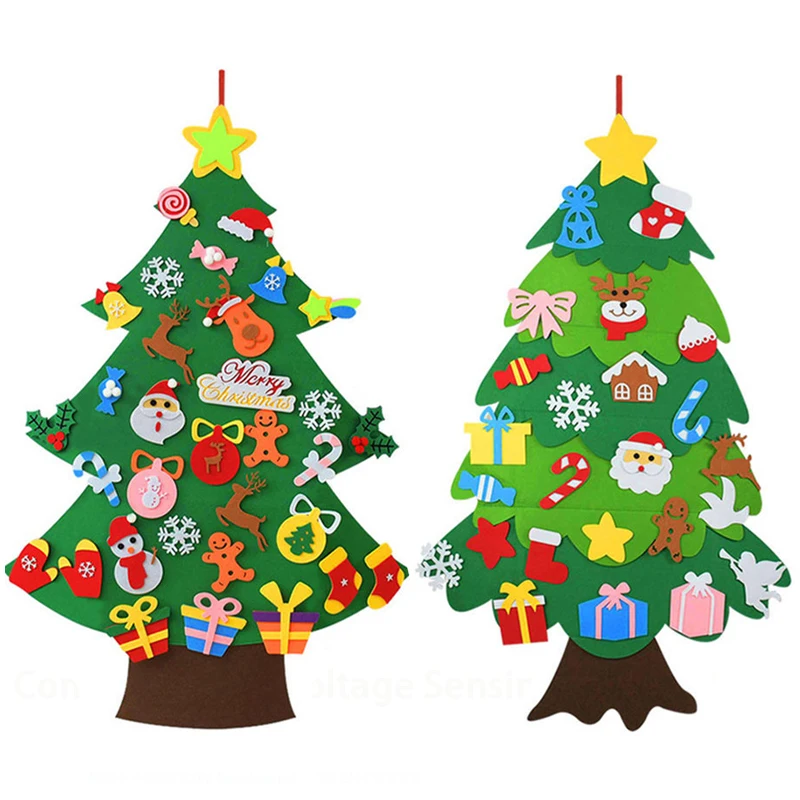 Home Decor Xmas Tree - Anak-anak DIY Merasa Pohon Natal Dekorasi