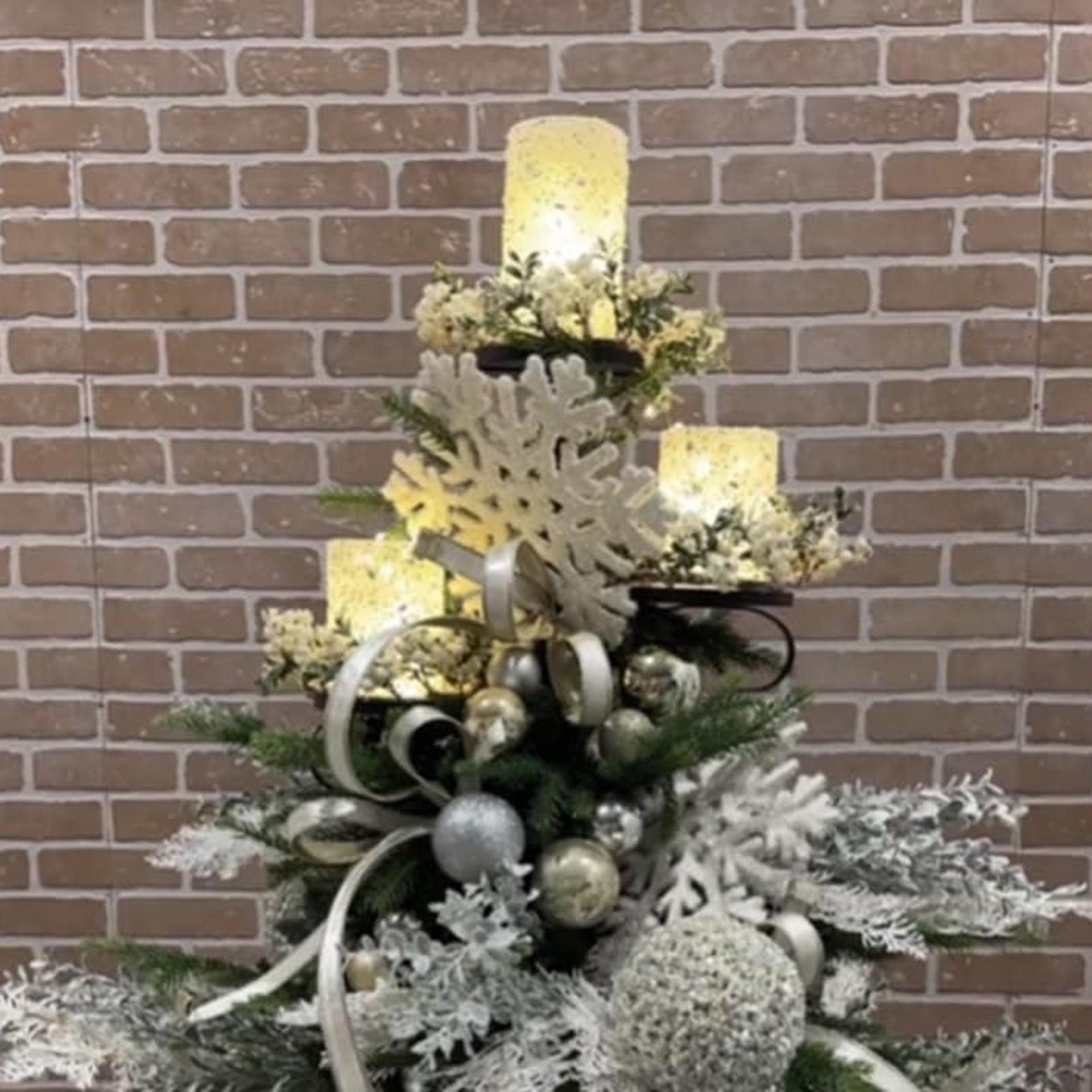 Home Decor Xmas Tree - Hiasan Pohon Natal Triple Tree Topper
