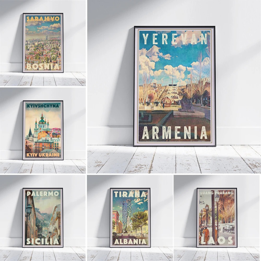 Home Decor Yerevan - Armenia Travel Vintage Yerevan cetak tigana