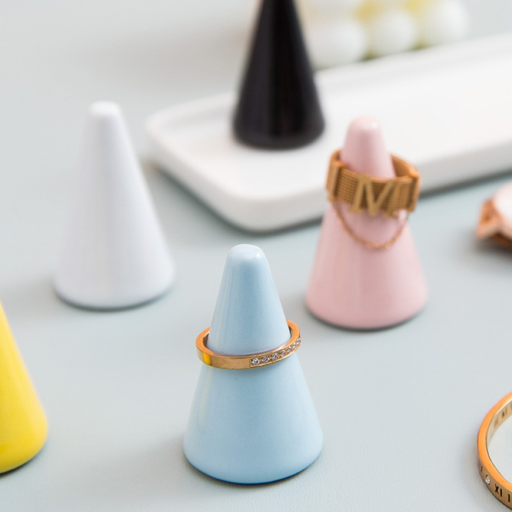 Ceramic Trinket Dish - Alat peraga perhiasan bentuk jari Organizer