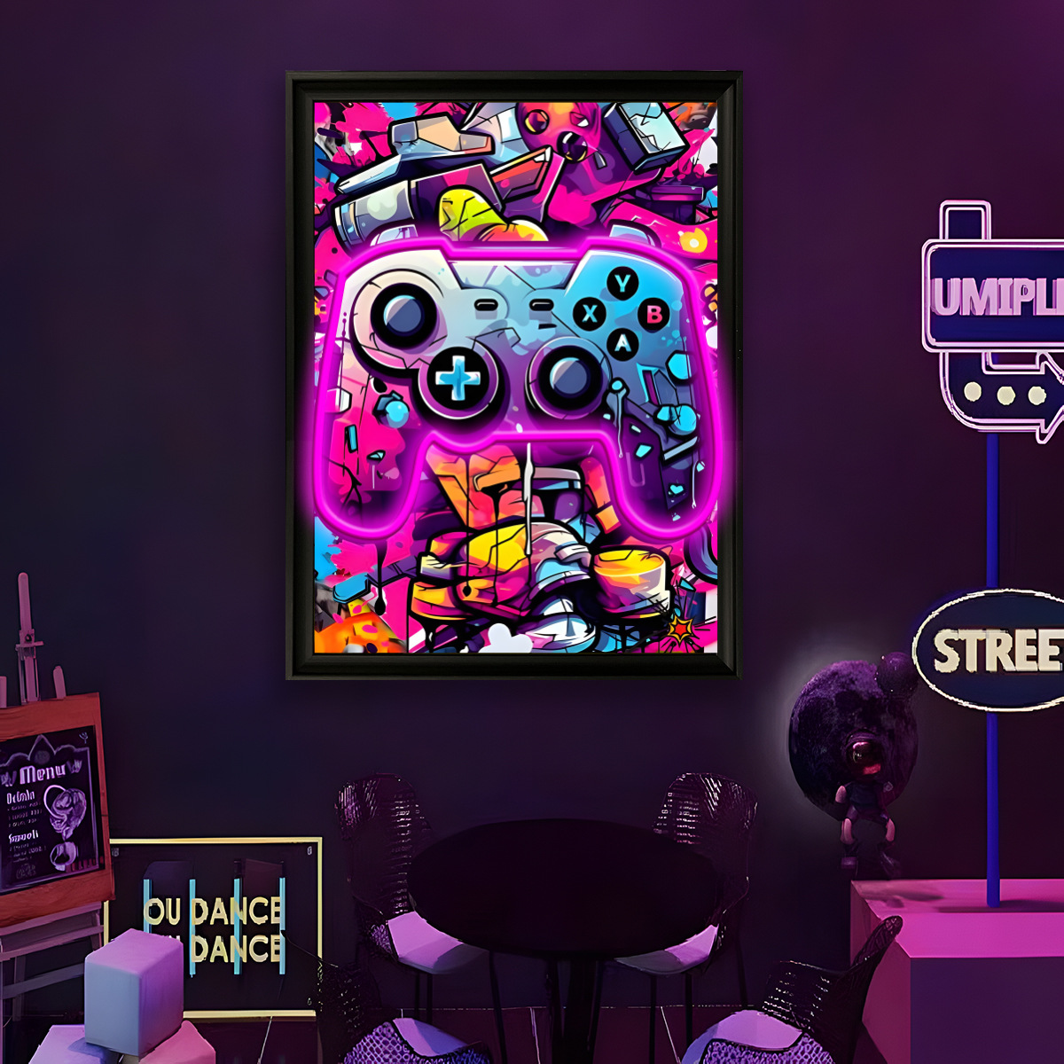 Lampu Neon LED Bertenaga USB P - Home Decor Painting ulasan dan harga
