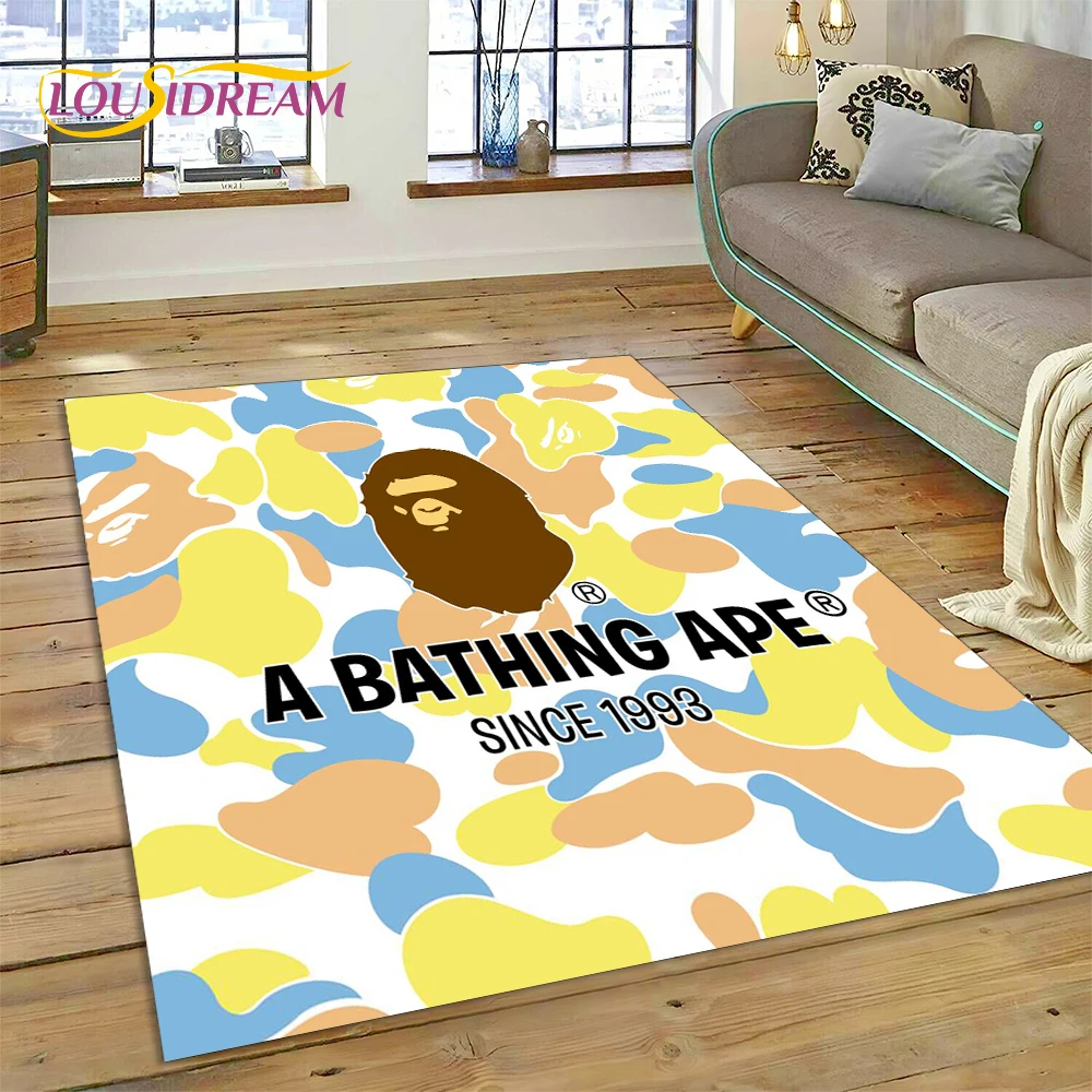Karpet Mode B-BAPE Cetak 3D un - Home Decor Game Online ulasan dan harga