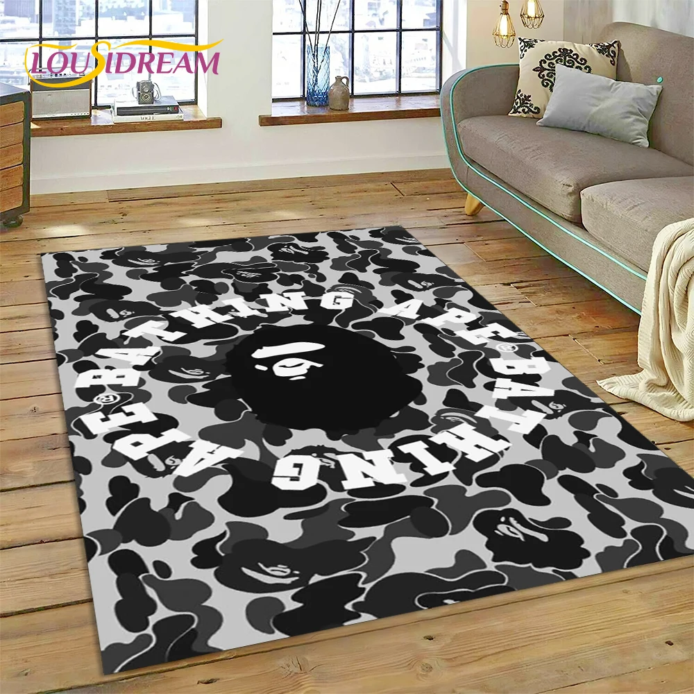 Karpet Mode B-BAPE Cetak 3D un - Home Decor Game Online ulasan dan harga