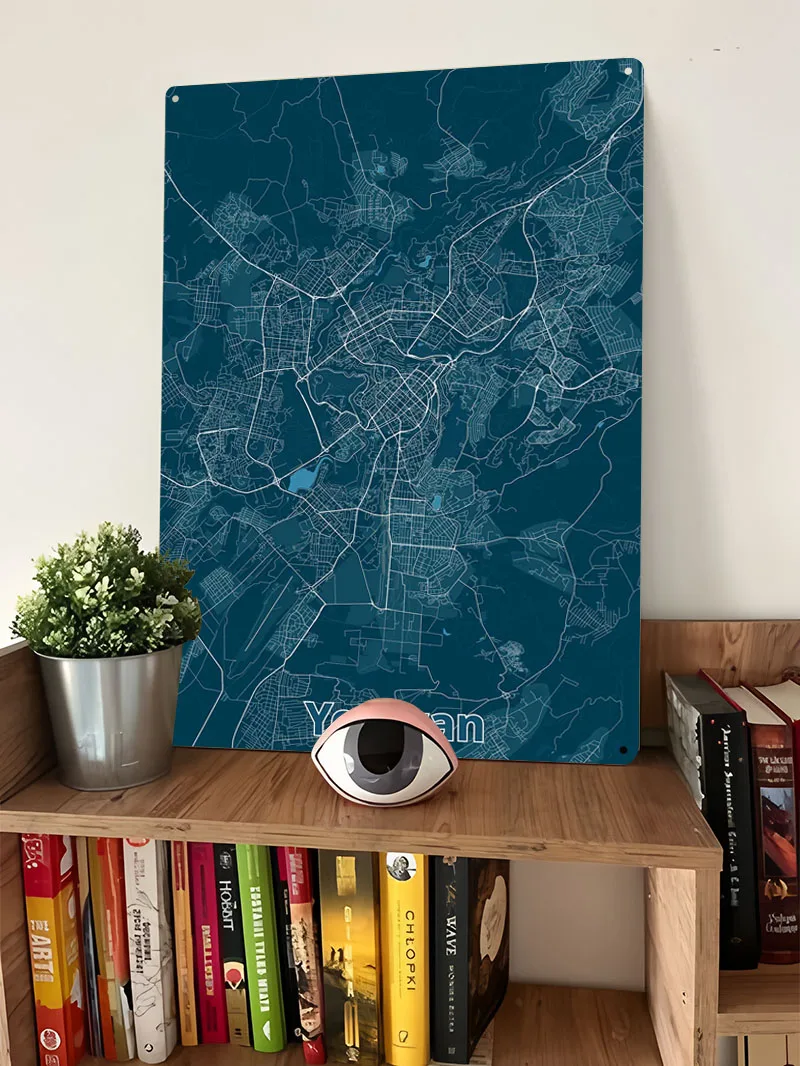 Poster Peta Kota Yerevan, Papa - Home Decor Yerevan ulasan dan harga