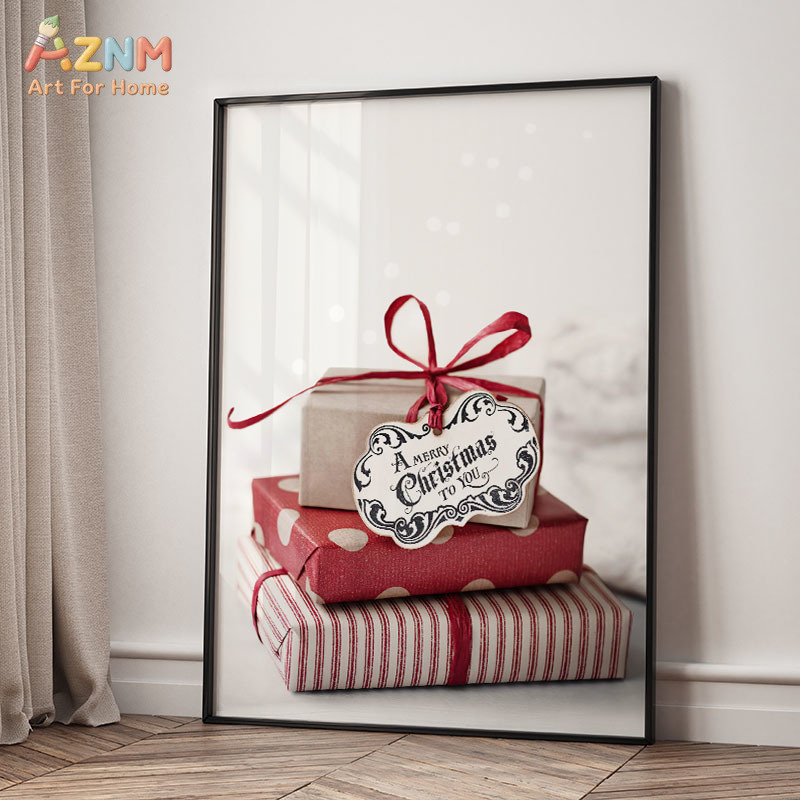 AZNM Seni Dinding Kanvas Adega - Home Decor Xmas Tree ulasan dan harga