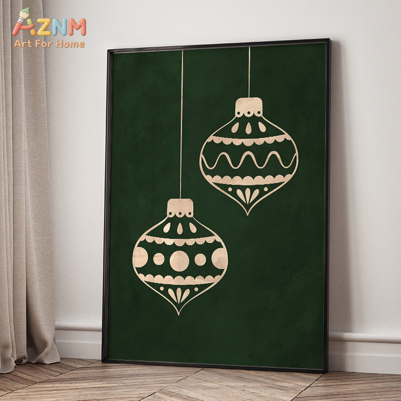 AZNM Seni Dinding Kanvas Adega - Home Decor Xmas Tree ulasan dan harga