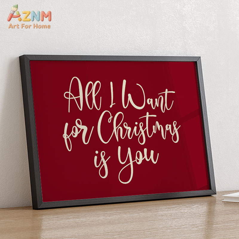 AZNM Seni Dinding Kanvas Adega - Home Decor Xmas Tree ulasan dan harga