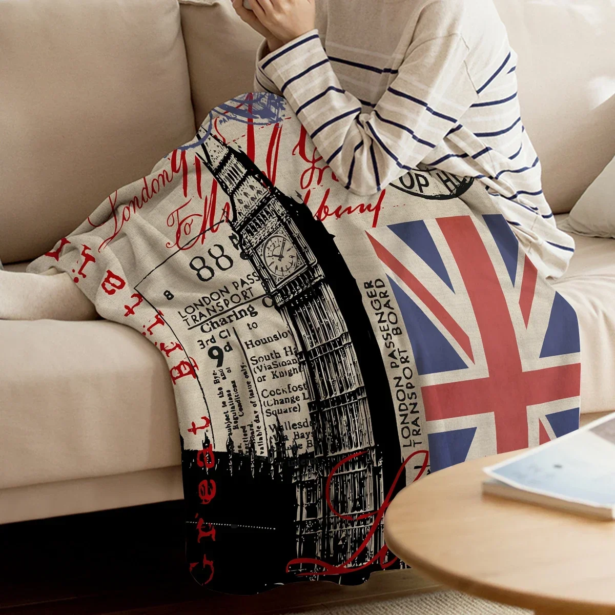 Selimut Bendera Big Ben London - Home Decor London ulasan dan harga