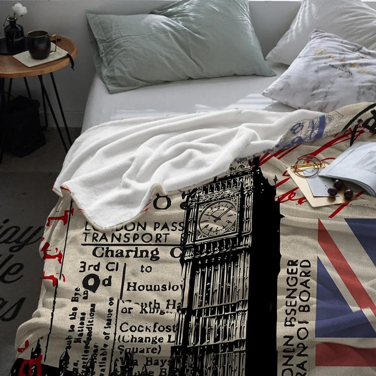 Selimut Bendera Big Ben London - Home Decor London ulasan dan harga