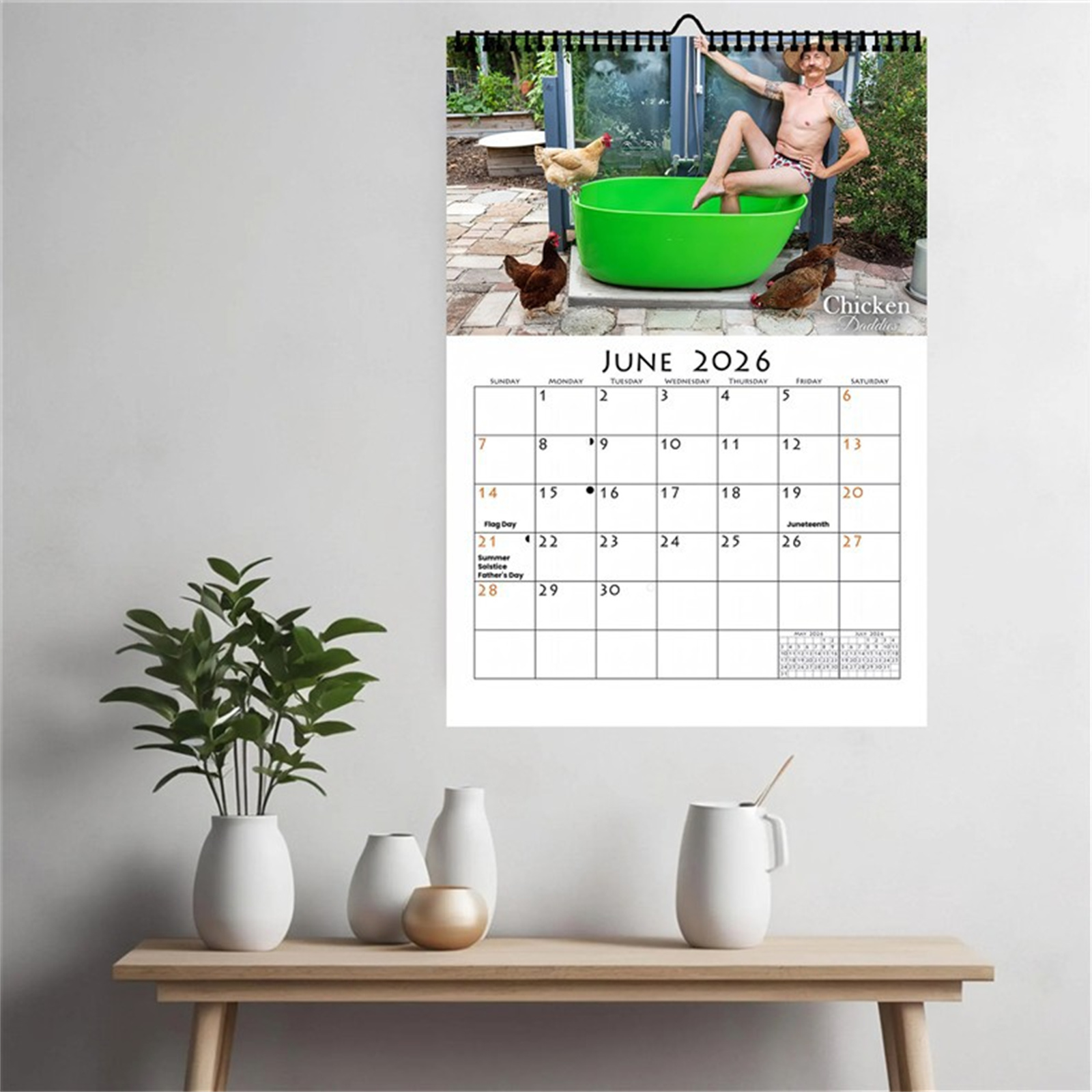 Kalender Dinding Ayah Ayam Luc - Home Decor Happy ulasan dan harga