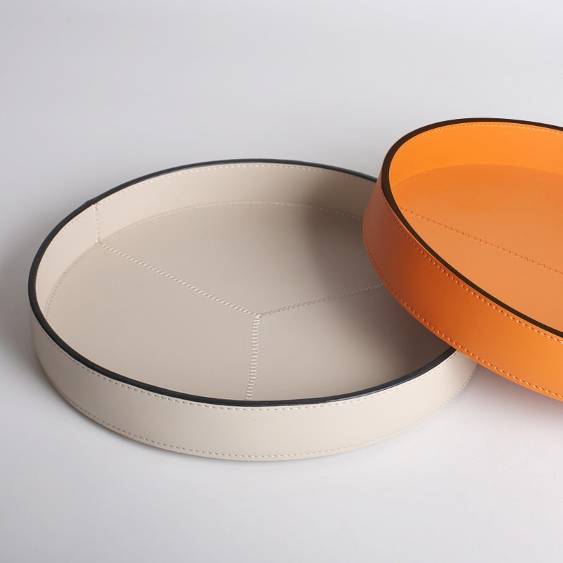 Nampan Kulit Modern untuk Orga - Vanity Home Decor ulasan dan harga