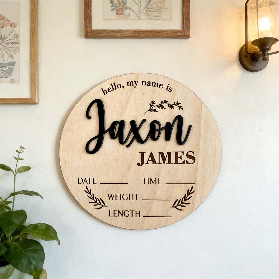 1 Buah Tanda Pengumuman Bayi K - Home Decor Happy ulasan dan harga