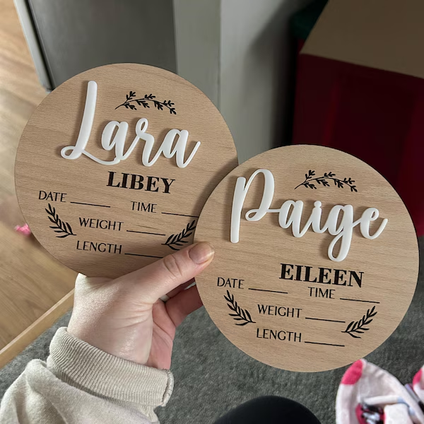 1 Buah Tanda Pengumuman Bayi K - Home Decor Happy ulasan dan harga