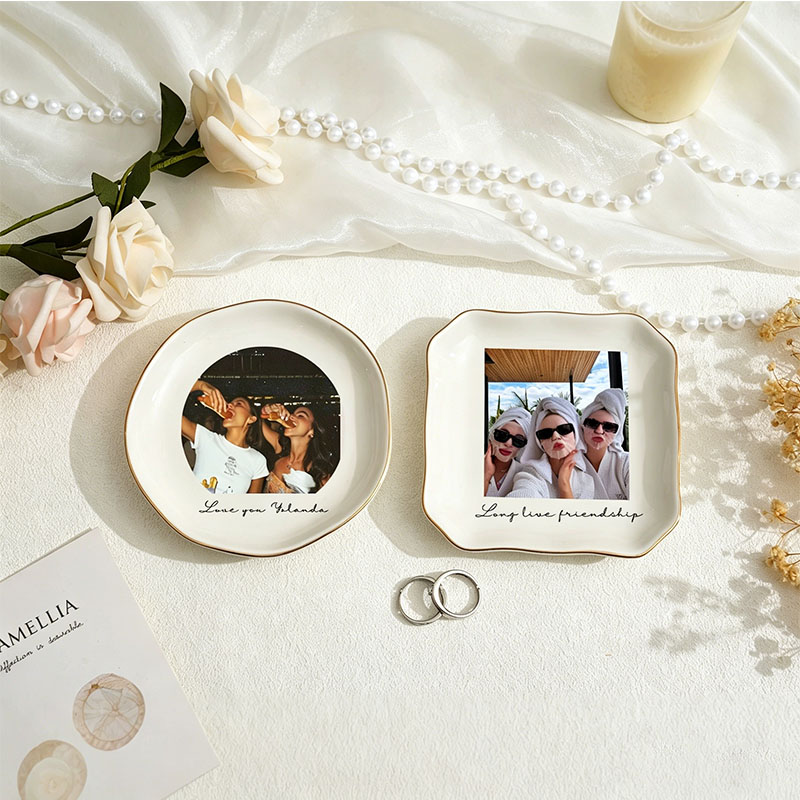 Tempat Perhiasan Foto Sahabat  - Ceramic Trinket Dish ulasan dan harga