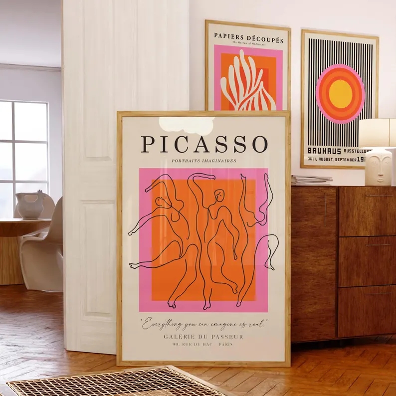 3 Buah Gambar Poster Lukisan K - Home Decor Aesthetic ulasan dan harga