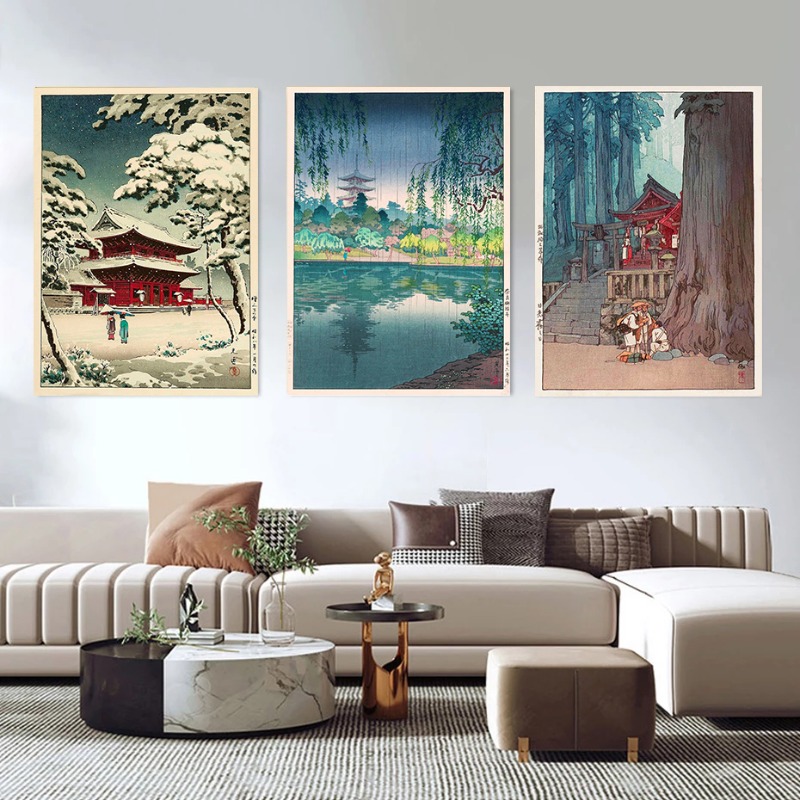 Poster Jepang Tradisional Ukiy - Home Decor Tokyo ulasan dan harga