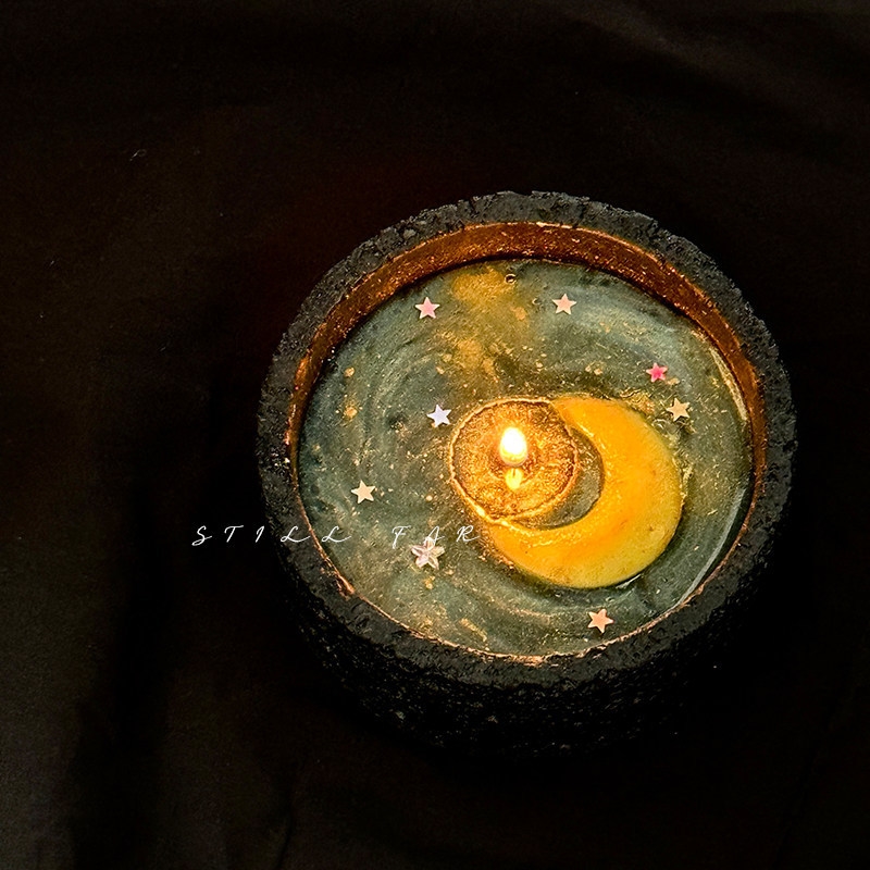 Lilin Aromaterapi Bulan Melele - Home Decor Aesthetic ulasan dan harga