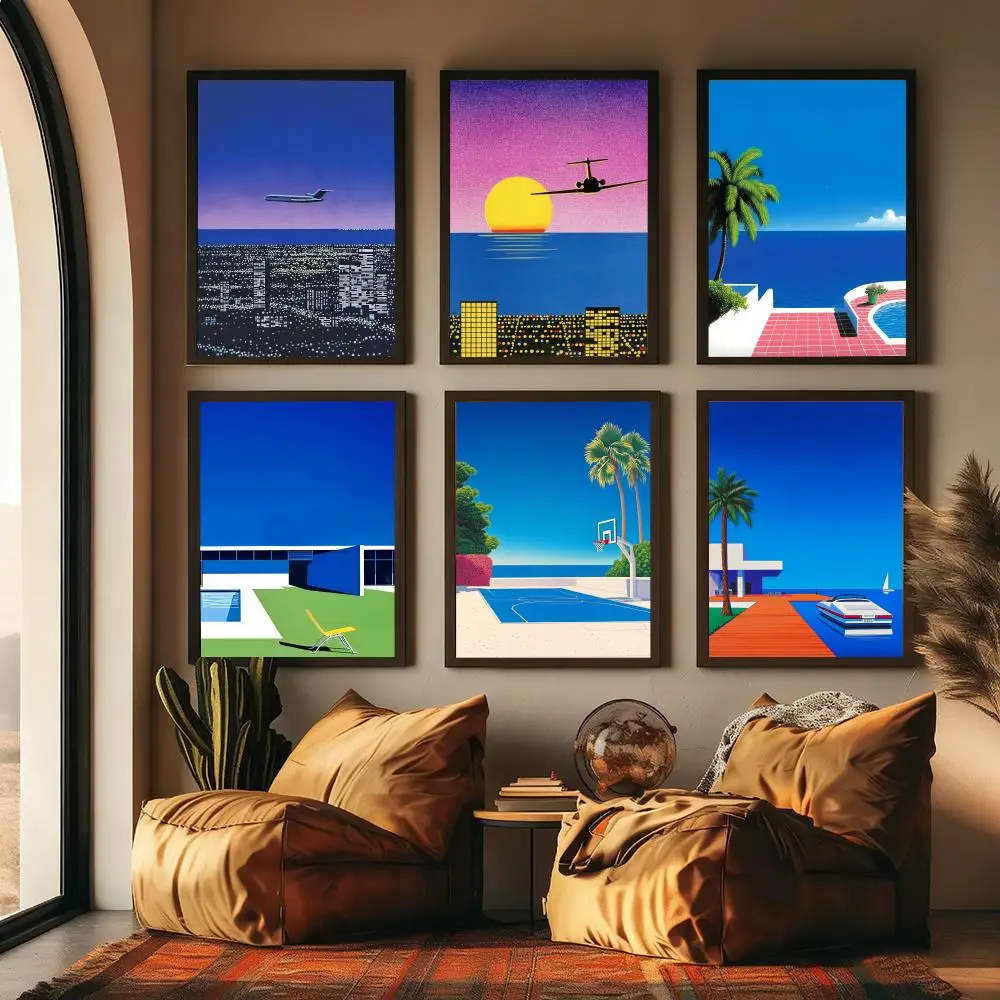 1 Buah Lukisan Karya Seni H-hi - Geometric Wall Art ulasan dan harga