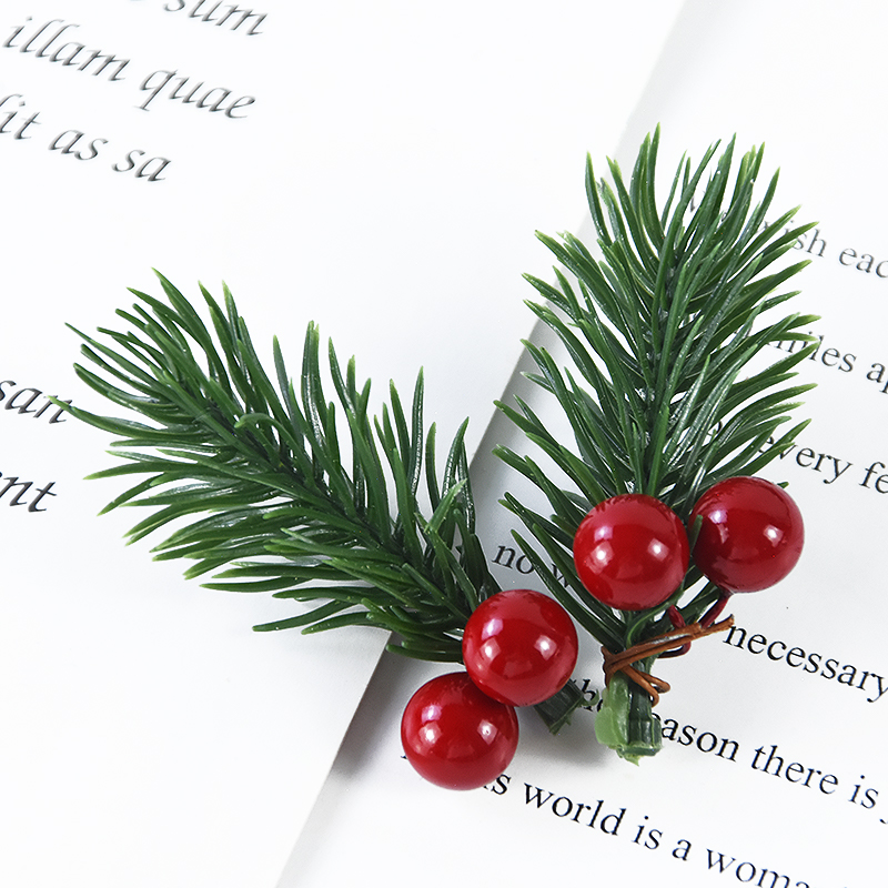 10 Buah Cabang Holly Kerucut P - Home Decor Xmas Tree ulasan dan harga