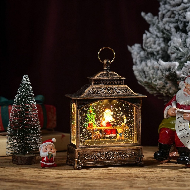 Kotak Musik Bola Salju Natal d - Home Decor Xmas Tree ulasan dan harga
