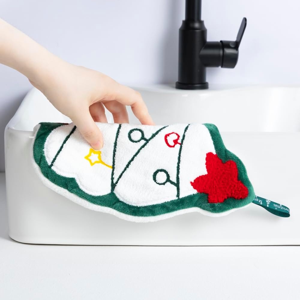 Handuk Gantung Bentuk Natal, H - Home Decor Xmas Tree ulasan dan harga