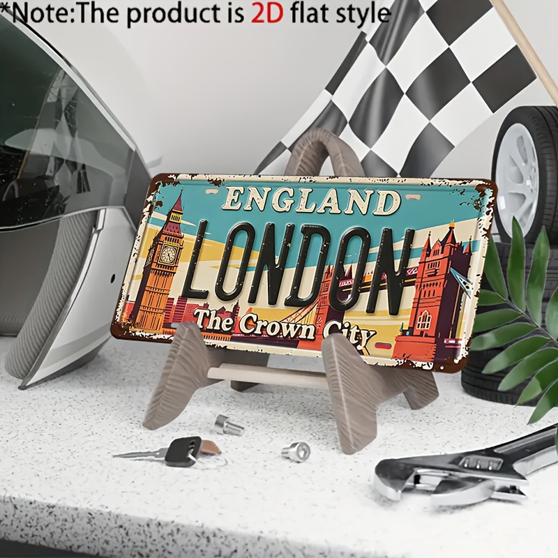 Papan Plat Nomor Logam Vintage - Home Decor London ulasan dan harga