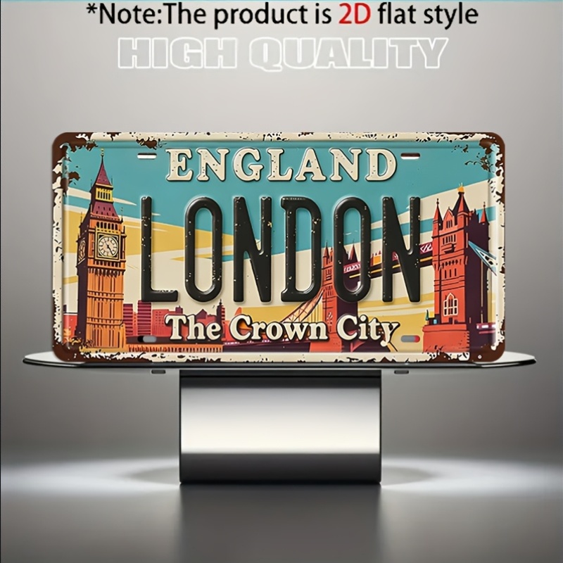 Papan Plat Nomor Logam Vintage - Home Decor London ulasan dan harga