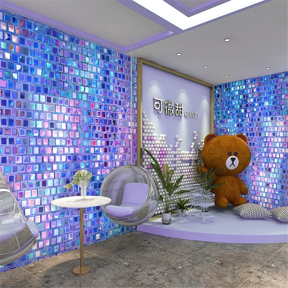 Wallpaper mosaik berwarna khus - Home Decor Online Shop ulasan dan harga