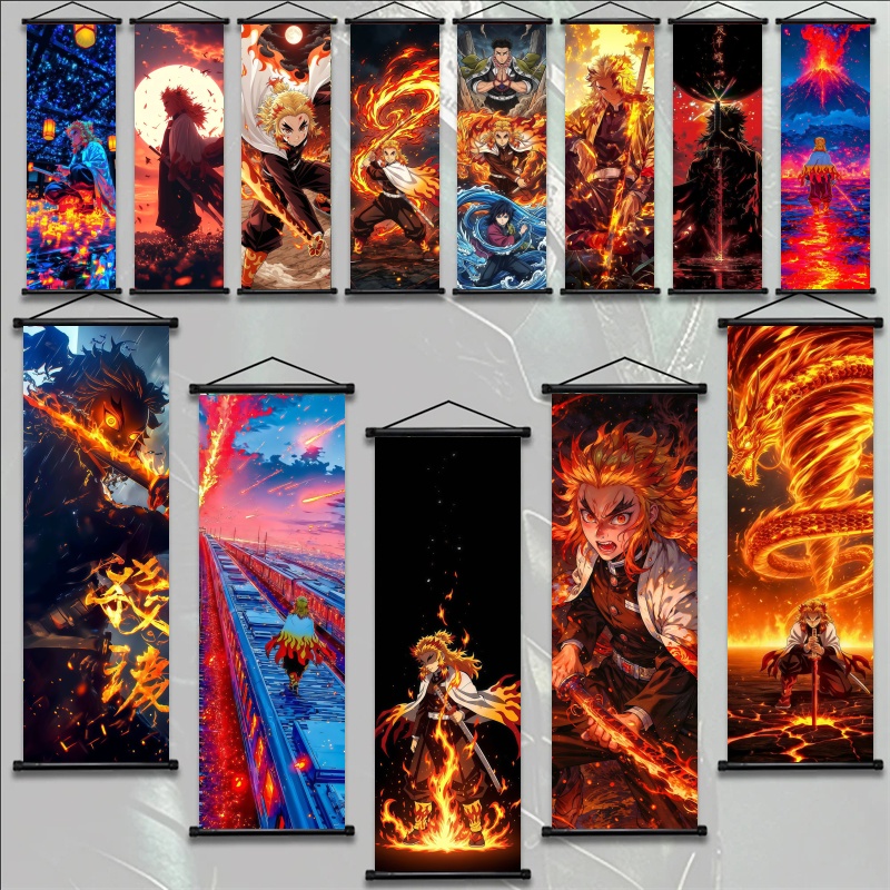 Demon Slayer Kyojuro Rengoku H - Home Decor Painting ulasan dan harga