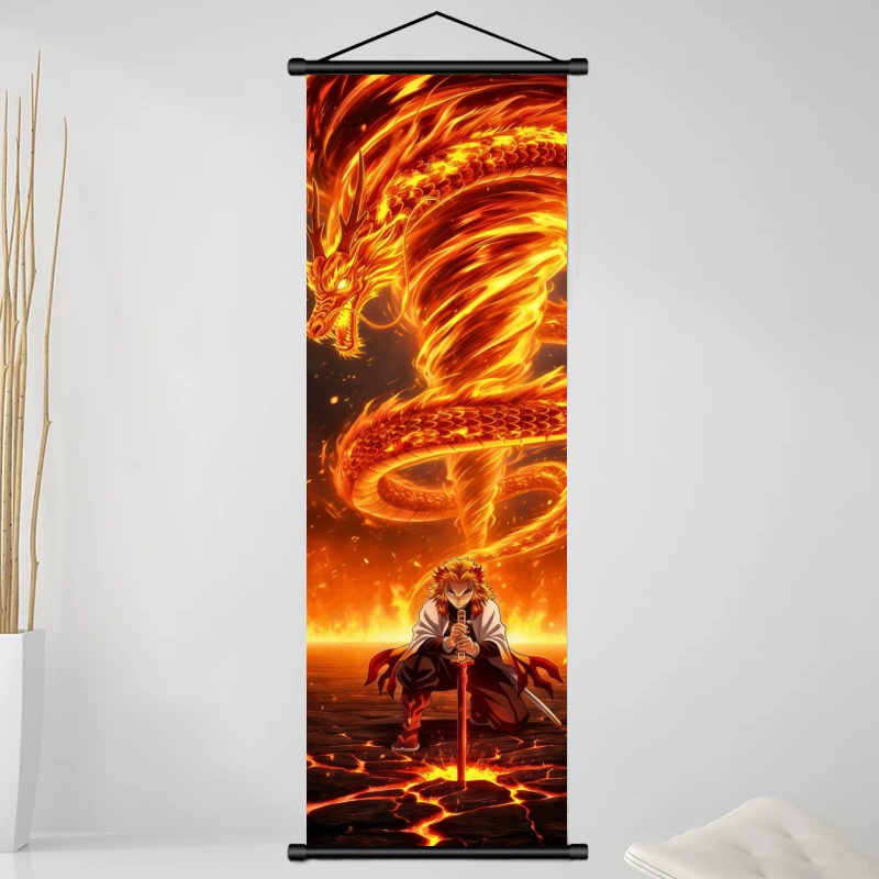 Demon Slayer Kyojuro Rengoku H - Home Decor Painting ulasan dan harga