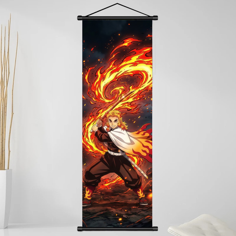 Demon Slayer Kyojuro Rengoku H - Home Decor Painting ulasan dan harga
