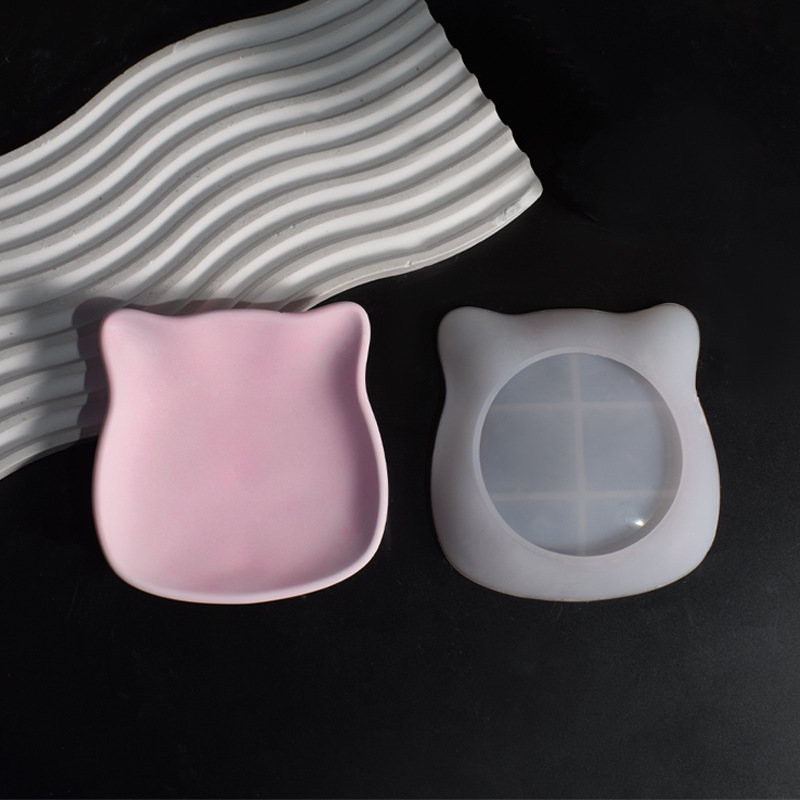 Cetakan Piring Kucing Plester  - Ceramic Trinket Dish ulasan dan harga