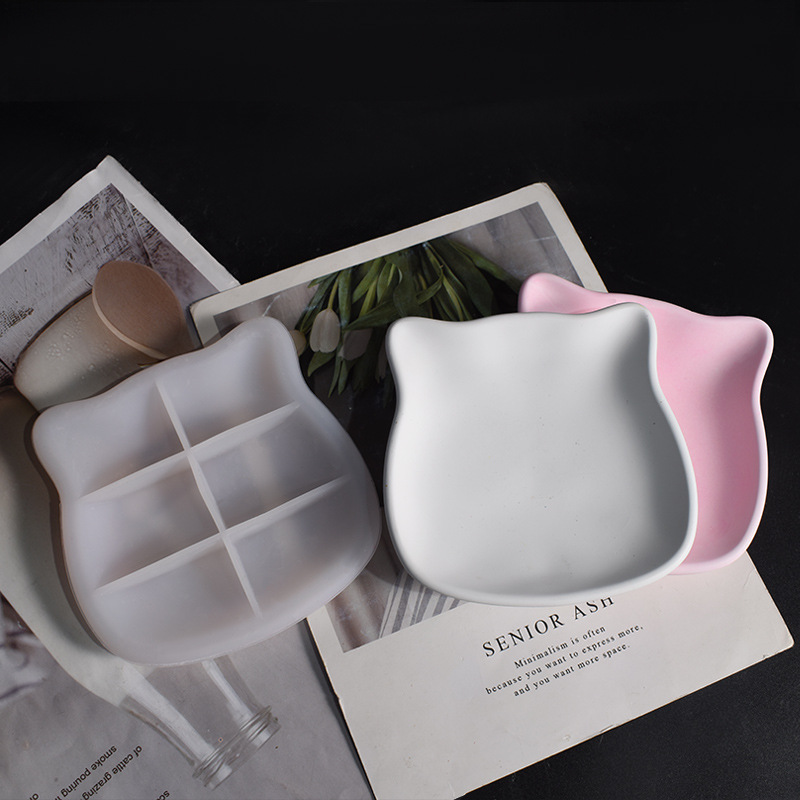 Cetakan Piring Kucing Plester  - Ceramic Trinket Dish ulasan dan harga