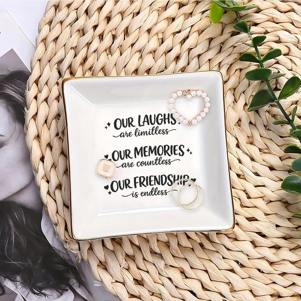 Tempat Perhiasan dengan Kutipa - Ceramic Trinket Dish ulasan dan harga
