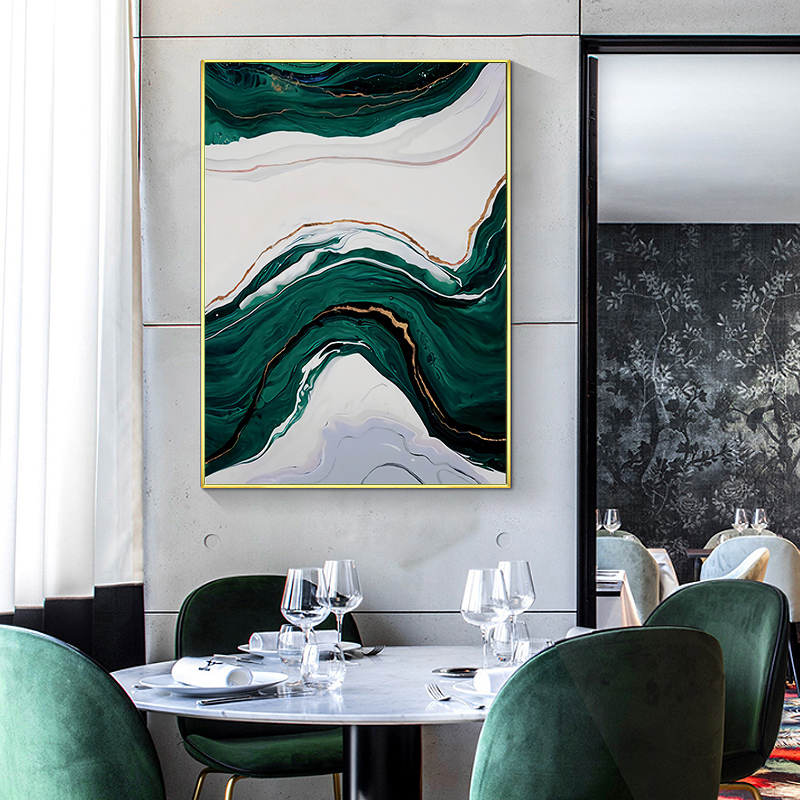 1 Buah Tanpa Bingkai, Lukisan  - Geometric Wall Art ulasan dan harga