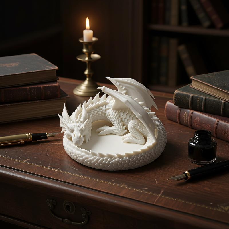 Nampan Naga 3D Printing Gaya G - Ceramic Trinket Dish ulasan dan harga
