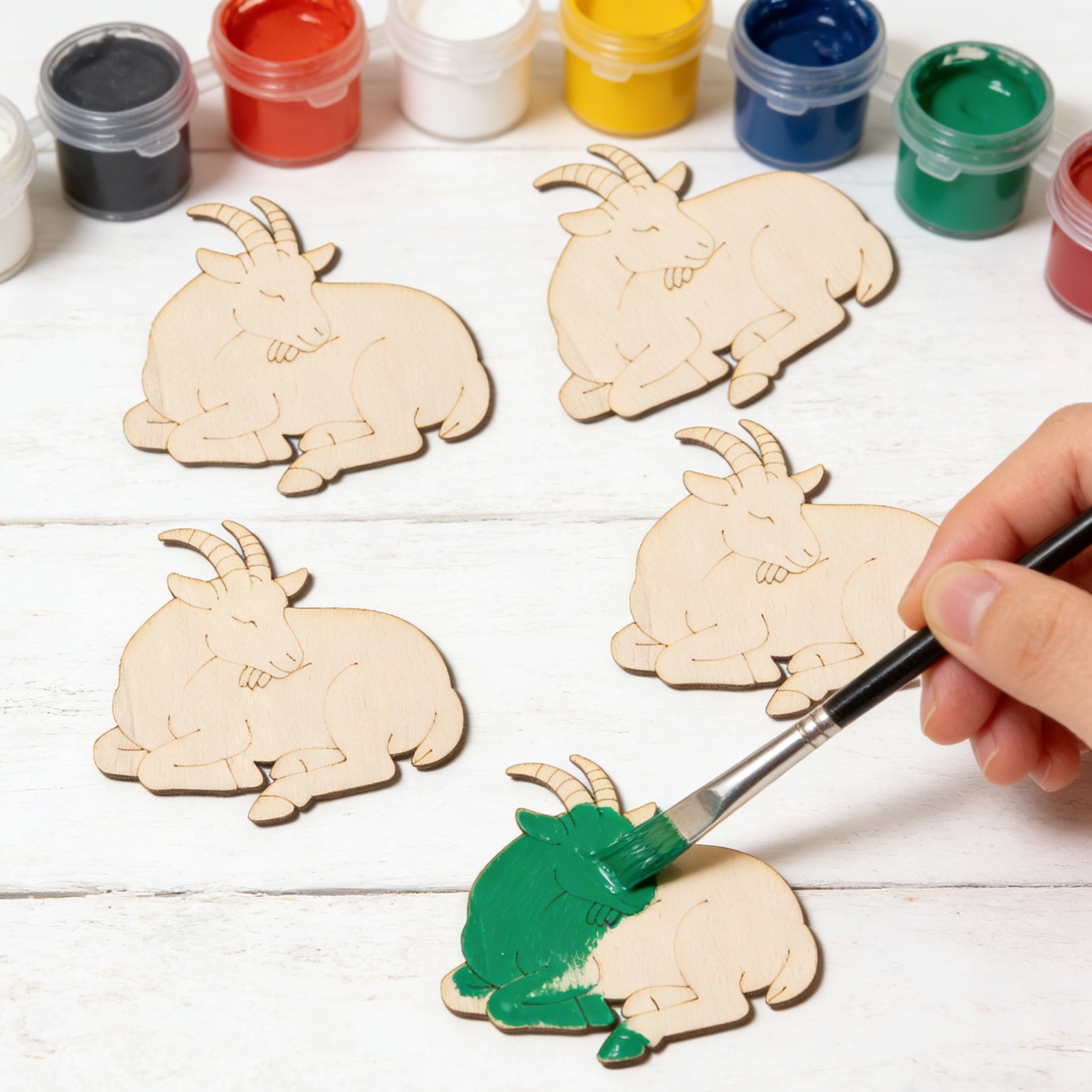 10pcs/set Ornamen Hewan Domba  - Home Decor Painting ulasan dan harga