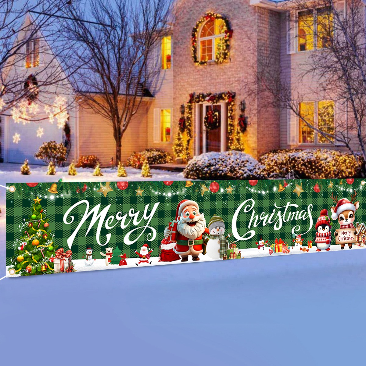 Spanduk Pohon Natal Dekorasi N - Home Decor Xmas Tree ulasan dan harga
