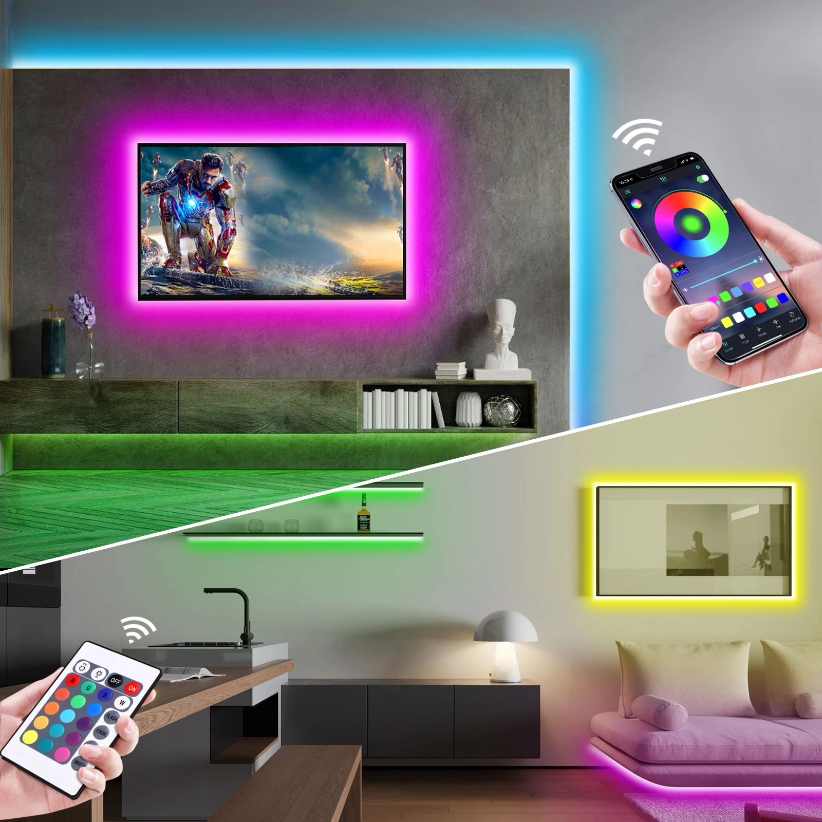 Lampu Strip LED Neon RGB 1-5m  - Home Decor Happy ulasan dan harga