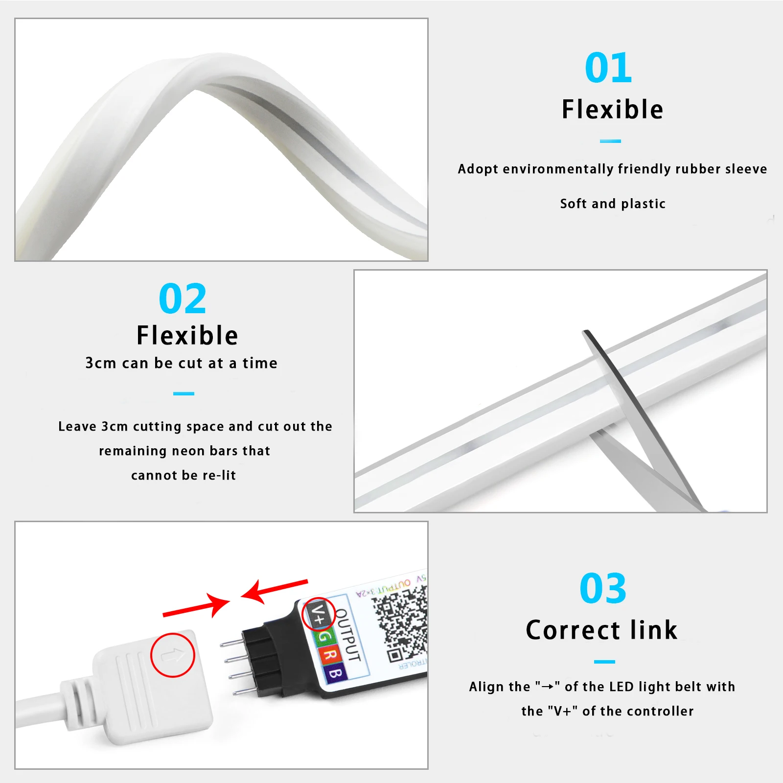 Lampu Strip LED Neon RGB 1-5m  - Home Decor Happy ulasan dan harga